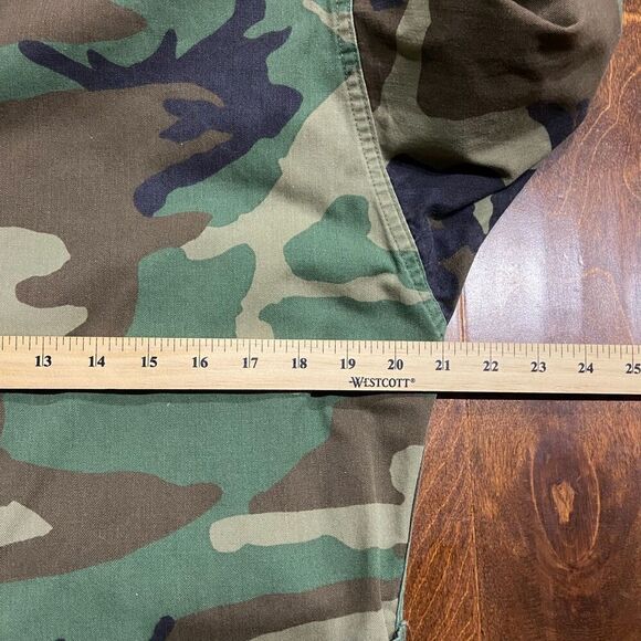 US Army Camouflage Ripstop Military Field Jacket Green Brown Men's Size Small - Picture 8 of 9